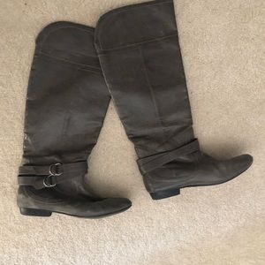 Size 9 old navy gray knee high riding boots